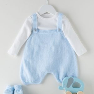 ROMPER & BOOTIES IN SNUGGLY 3 PLY-Printed pattern in the post