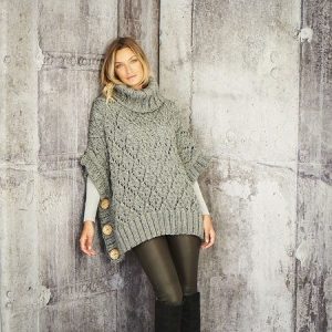 Ladies Poncho and Sweater-Printed pattern in the post