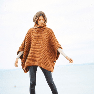 Ponchos-Printed pattern in the post