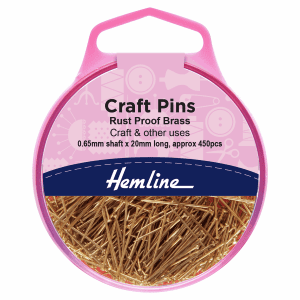Pins: Craft: 20mm: Brass: 450 Pieces