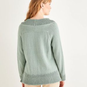 SPLIT SEAM SWEATER IN SIRDAR CASHMERE MERINO SILK DK- Printed Pattern in the Post