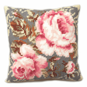 Cross Stitch Kit: Cushion: Ancient Rose