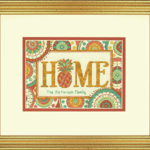 Counted Cross Stitch Kit: Pineapple Home