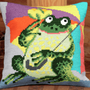 Cross Stitch Kit: Cushion: Mr Croak
