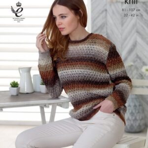 Sweater & Cardigan Knitted with Shine DK-Printed Pattern to the Post