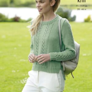 Sweater & Slipover Knitted in Luxury Merino DK-Printed pattern in the post