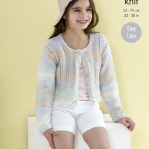 Cardigans Knitted in Beaches DK-Printed Pattern to the Post