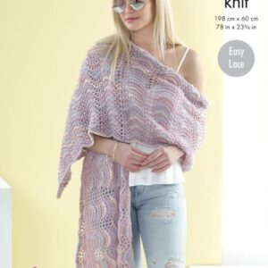 Sweater & Shawl Knitted in Beaches DK-Printed Pattern to the Post