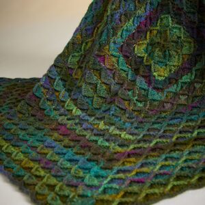 ORNAMENTALS BLANKET IN SIRDAR JEWELSPUN ARAN-Printed pattern in the post